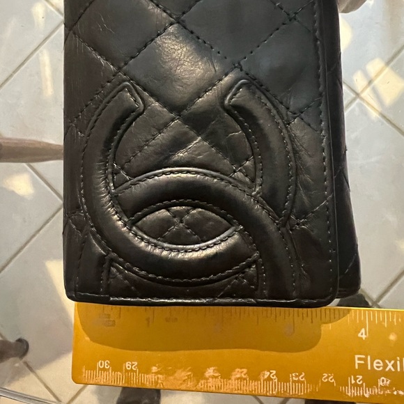 CHANEL Quilted Cambon Ligne Lambskin Leather Flap Wallet Black - Picture 13 of 16